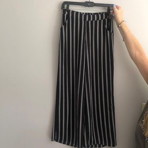 Black striped pants